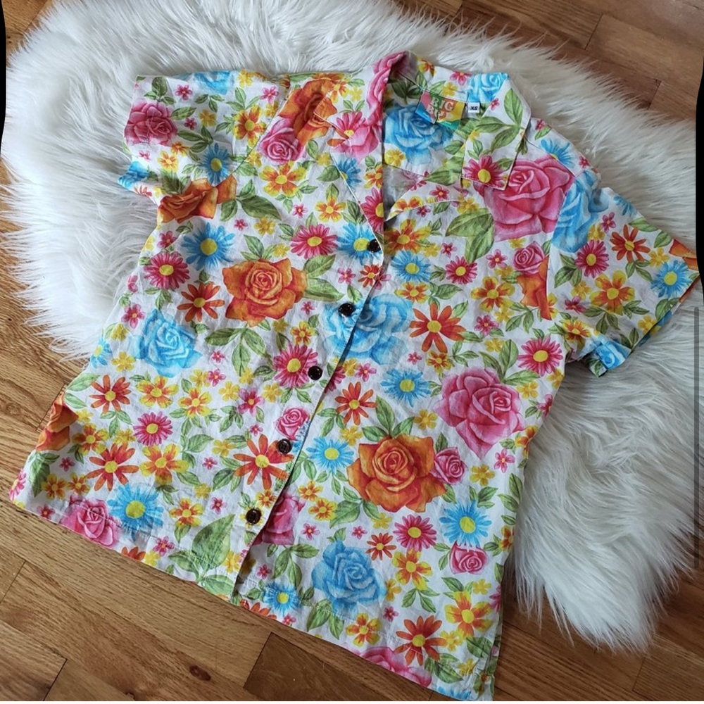 Big Bud Press Vintage Wallpaper Pantry Button-Up - Picture 2 of 4
